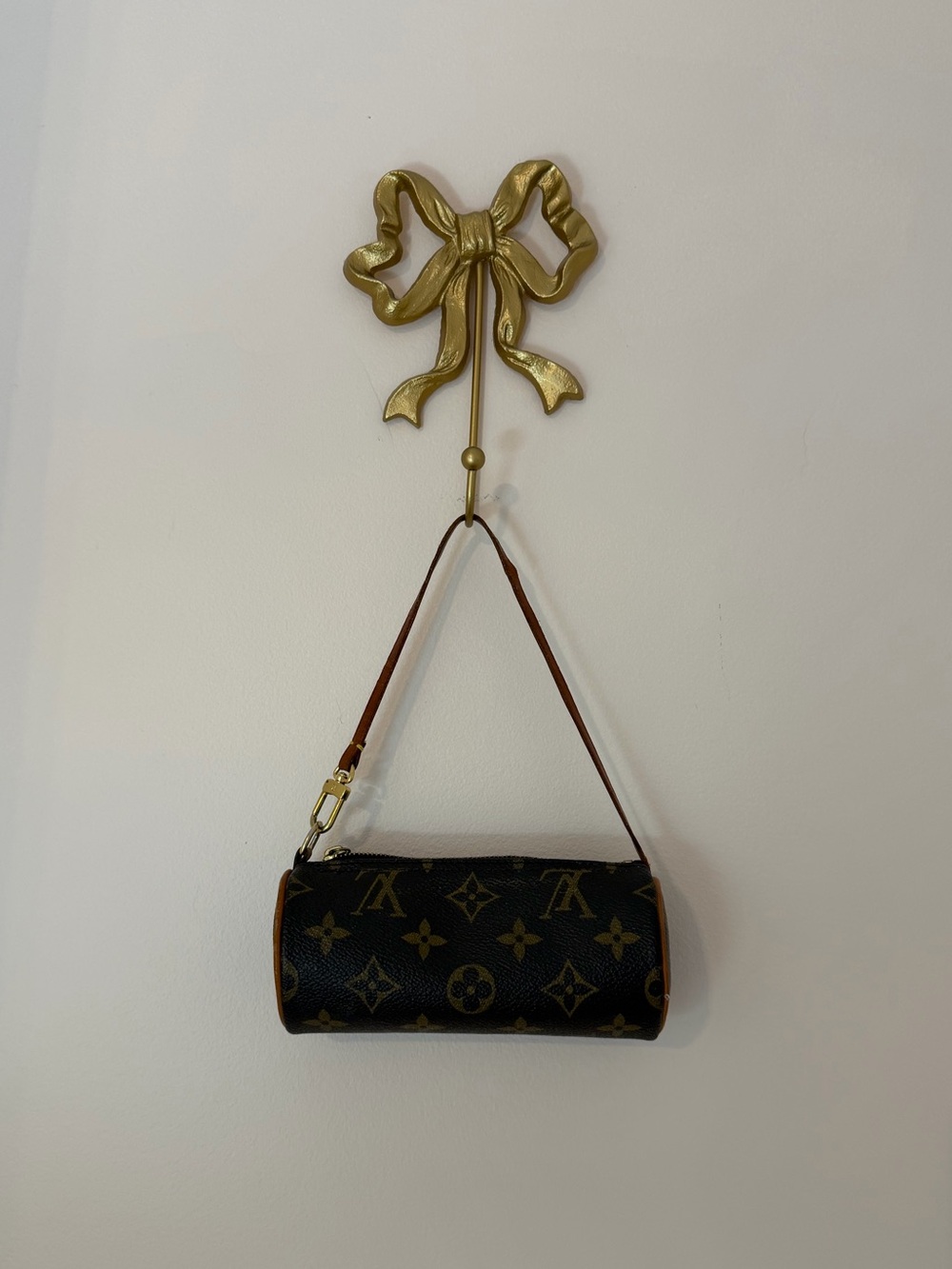 Louis Vuitton Dark Brown Monogram Canvas Mini Papillon Shoulder Bag